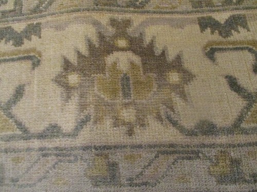 9x12 ALLOVER-PATTERN VEGETABLE-DYE HANDMADE-TURKISH-KNOTTED FINE WOOL RUG 580232 - Picture 6 of 12