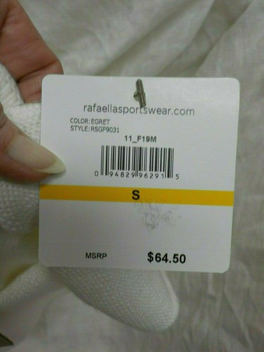 Rafaella Elegant Asymmetrical Sweater Size S NWT Egret Acrylic Long Sleeve Knit - Bild 11 von 11
