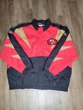 Vintage NFL San Francisco 49ers Puffer Jacket Size XL APEX One Proline Starter