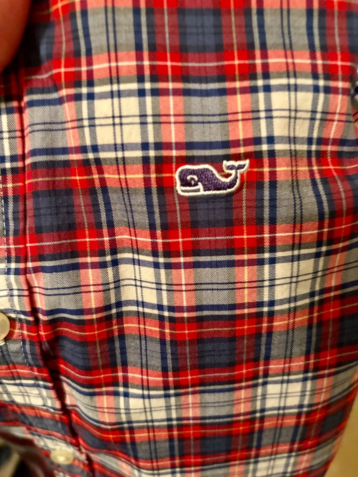 Camisa para niños Vineyard Vines On The Go Performance Bttn Down LS, mediana (12-14) Foto 3 de 3