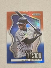 2022 Panini Prizm Old School Red White Blue Prizm #2 Ken Griffey Jr Mariners
