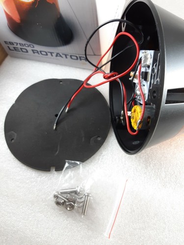 ECCO LED Amber Beacon Rotator 12v 24v Amber 3 Bolt Class 1 Traffic Control - Picture 6 of 10