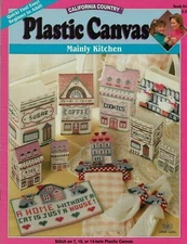 USED MAINLY KITCHEN HOME STORAGE CONTAINERS & MORE PLASTIC CANVAS PATTERN BOOK