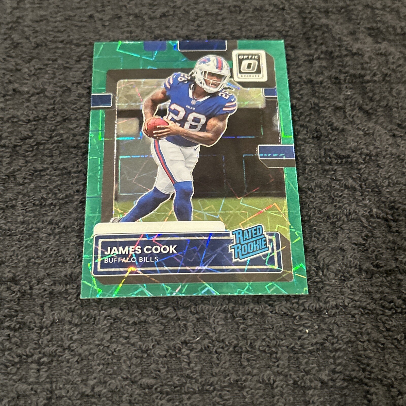 2022 Panini Donruss -Rated Rookie Optic Preview Green Velocity #P-315 James Cook