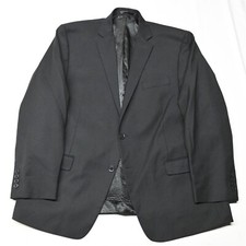 Michal Strahan 46R Black Stretch Wool Mens Blazer Sport Coat Jacket