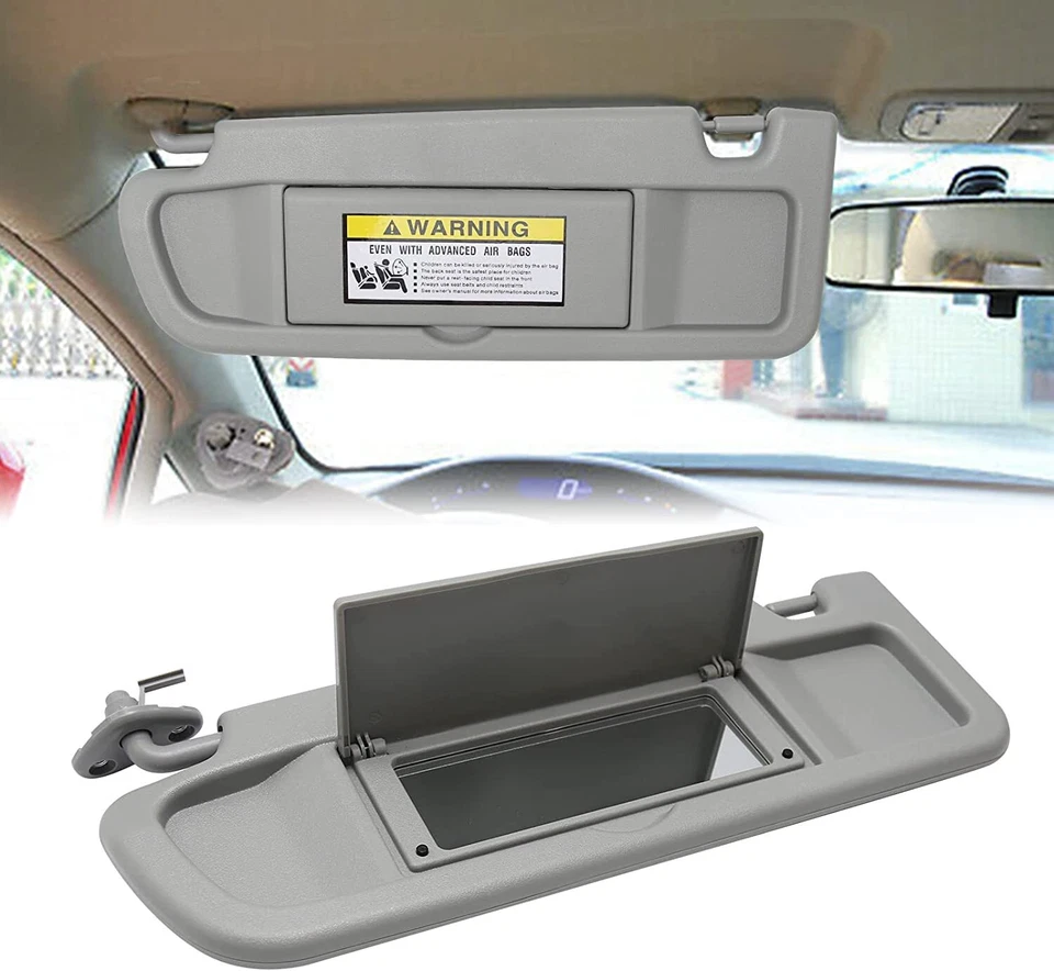 Gray Left Driver Side Sun Visor For 2006-2011 Honda Civic 83280-SNA-A01ZC Foto 4 de 4