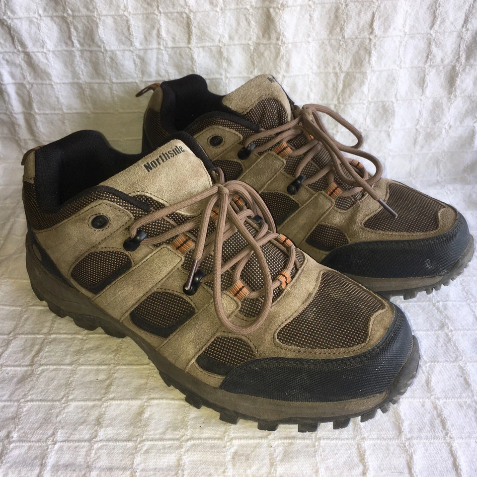 Botas de trilha Northside Monroe marrom parte superior média ao ar livre sapatos masculinos tamanho 11.5 - Imagem 3 de 4