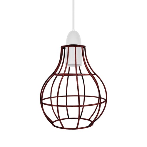 Metal Wire Cage Easy Fit Lampshade Hanging Lamp Shade Vintage Ceiling Lightshade - Picture 24 of 261