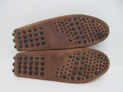Minnetonka Moccasin Slip On Brown Leather Driving Loafers Women's Size 11M - Picture 9 of 9