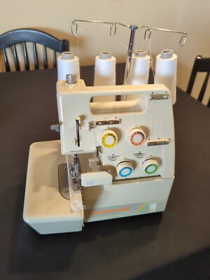 White SpeedyLock 7234 Serger Overlock Sewing Machine Fully