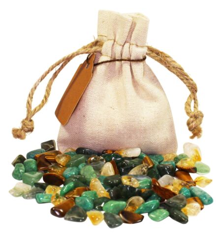 Prosperity Power Pouch Healing Crystals Stones Set Tumbled Natural Gemstones