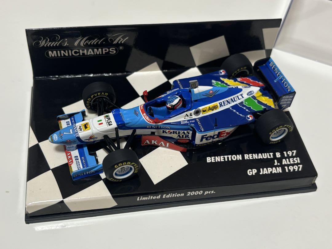 MINICHAMPS 1/43 BENETTON RENAULT B197 J. Alesi GP Japan 1997