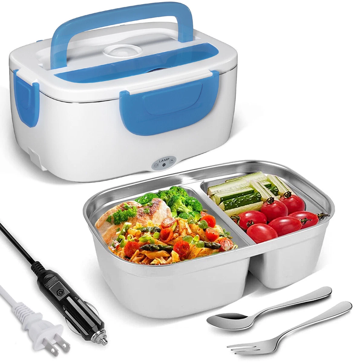 Portable Microwave Lunch Box Stove Oven For Pre-Cooked Meals 12V- 110V Car  Truck