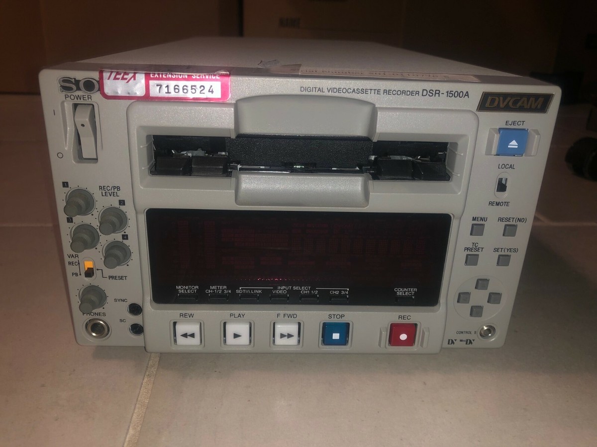 ★【 中古/動作品 】★ SONY DSR-1500A DVCAM 中古】 SONY ソニー DSR-1500A 業務用DVCAM ビデオデッキ 動作品】sony