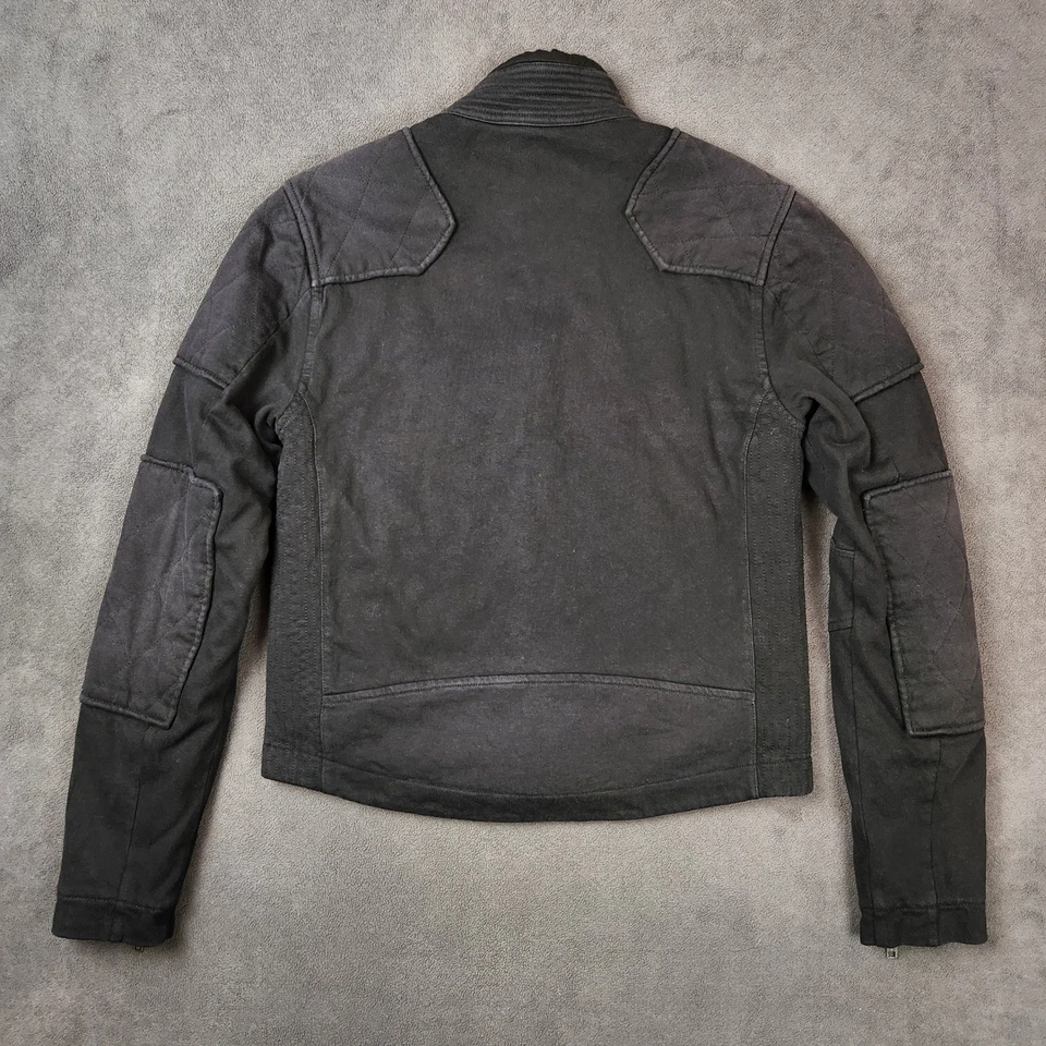 Polo Ralph Lauren Moto Riders Jacket Womens Small Black Full Zip Cotton Blend - Image 2 of 4