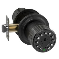 Keypad  Key Smart Door Lock, 50 User Codes, Waterproof, Auto Lock - Matte