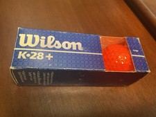 VTG Original Collectible Orange WILSON K-28+ Golf Balls 3 Sleeve NIB