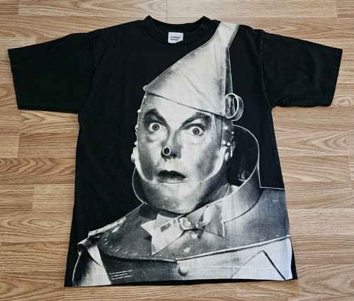 Camiseta Promocional De Colección Años 90 El Mago de Oz Hombre de Hojalata Película Stanley Desantis Grande - Imagen 2 de 9