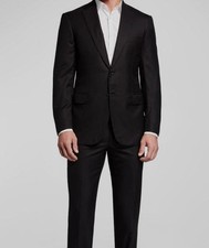 Brioni Men's Black Wool Two-Button Brunico Essential Suit Jacket Size 48R