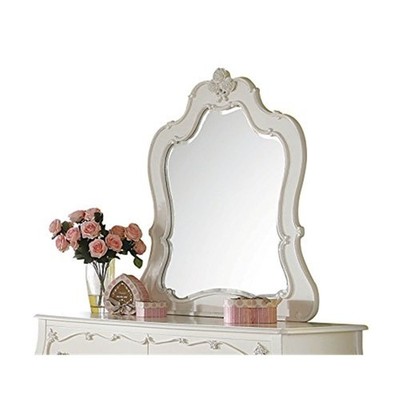 ACME 30513 40 x 37 in. Edalene Mirror Pearl White