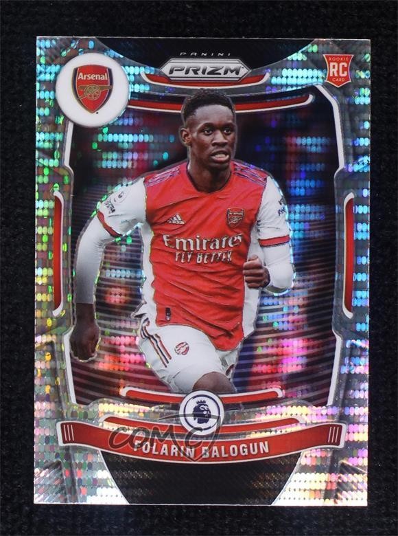 2021-22 Panini Prizm Premier League Breakaway Folarin Balogun #208 Rookie RC 2x9