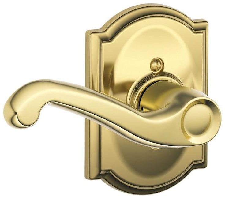 Schlage F170-FLA-CAM-LH Flair Left Handed Non-Turning One-Sided Door Lever
