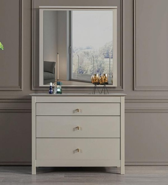 Anrichte Mit Spiegel Kommode Sideboard Kommoden Flurkommode Sideboard 2Tlg-image