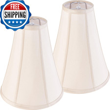 Go So Yellowish Beige Bell Lamp Shades Set Of 2 Medium Lamp Shade 6 Top X 13