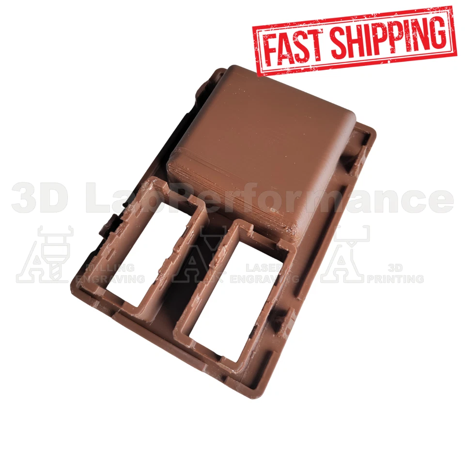 Panel de interruptores de consola central de plástico marrón con caja de monedas para 84-85 Mazda RX‐7 Foto 3 de 3