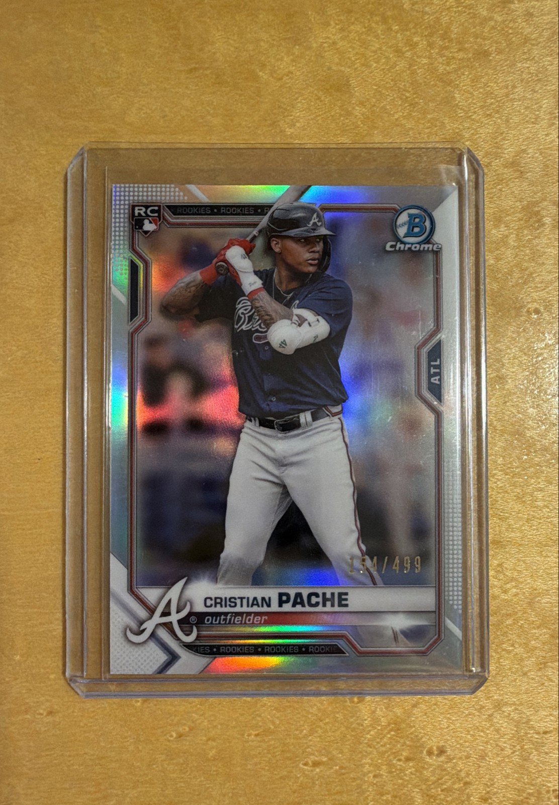 2021 Bowman Chrome - Cristian Pache #69 Refractor /499 (RC)
