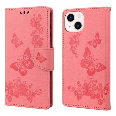 Für iPhone 14 Plus Handyhülle Leder mit horizontaler Vibration gof