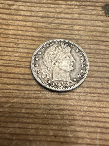 1902 Barber Quarter Circulated