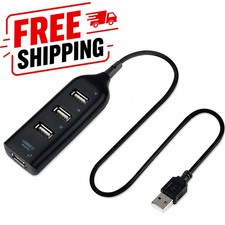 High Speed 4 Port USB 2.0 Multi HUB Splitter Expansion Desktop PC Laptop Adapter