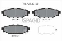 Bremsbelagsatz BremsklöTze FüR Subaru Forester Sj_ Sh_ SG XV _Gp_ GP Outback