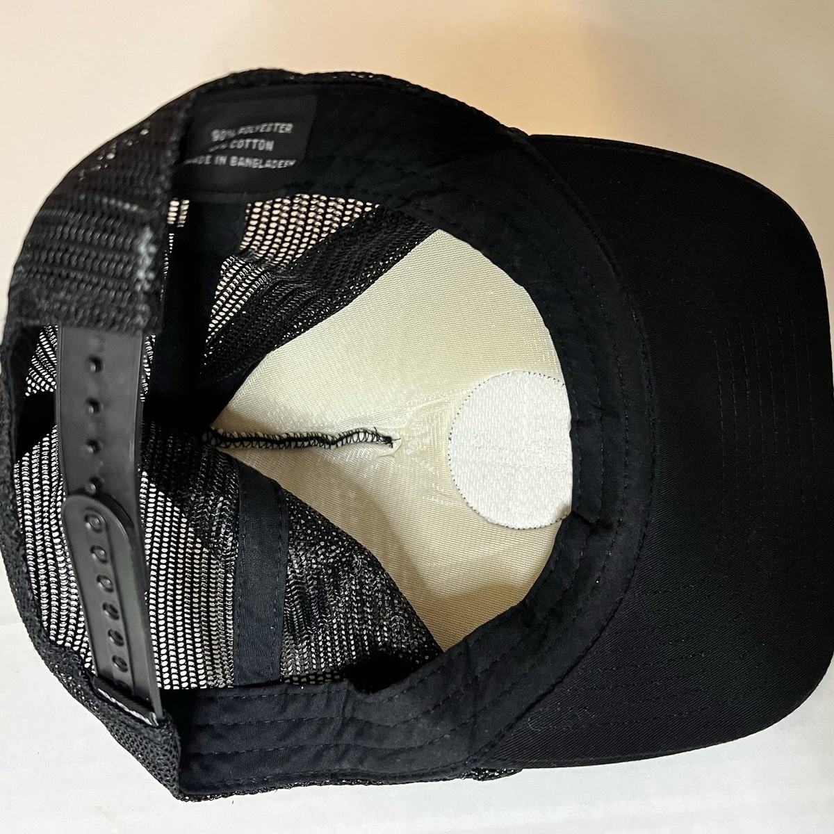Rip Curl Trucker Hat USA Flag Logo Black Mesh Snapback Surf Skate Adjustable Cap View 6