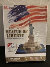 Brand New Sealed Cubic Happy 3D Puzzle Statue Of Liberty 39 Pieces