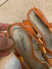 Via Spiga Size 9 Wedge Designer Sandals Orange Leather — photo 3