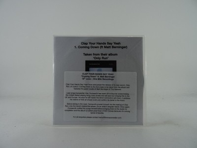 CLAP YOUR HANDS SAY YEAH FT MATT BERNINGER COMING DOWN (A85) 1 Track Promo CD Si