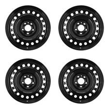 17 Set Of 4 Ford Explorer Black Steel 5 Lug Wheels Rims 2011-2019 Fits 3858 New