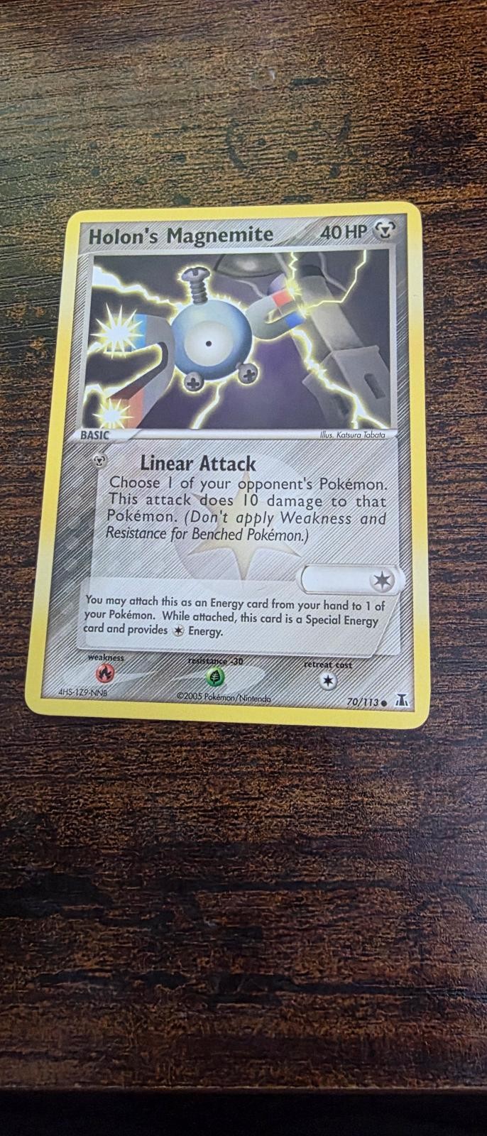 Holon's Magnemite 70/113 Common Delta Species Pokemon Lightly Played