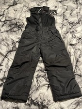 New Kids Size 4 Black Vertical 9 Bib Style Snow pants