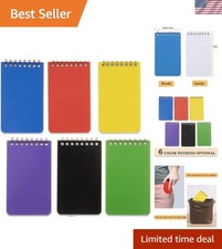 Stylish 6-Pack Pocket Notebook Set - 3x5 Inches Spiral Notepads in Argyle