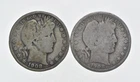1892-1915 Lot 2 1908 1908-O Barber 90% Half Dollars - Coin Collection *968
