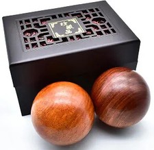 2 Inches Baoding Balls Chinese Health Exercise Stress Balls Rosewood