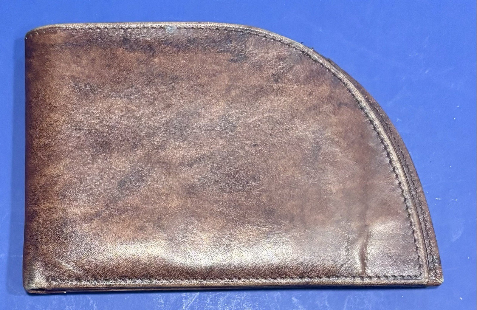 Rogue Industries Front Pocket Wallet brown leather Made in Maine USA NICE!