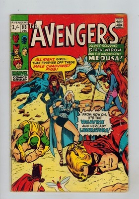 Avengers (1963) #  83 UK Price (3.0-GVG) (2383877) 1st Lady Liberators 1970