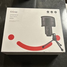 FIFINE USB Desktop PC Microphone Filter Computer Mac Gaming Streaming Recording