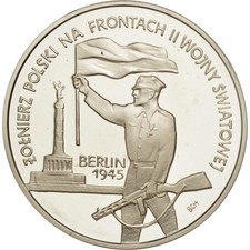 [#471628] Coin, Poland, 10 Zlotych, 1995, MS, Silver, KM:287