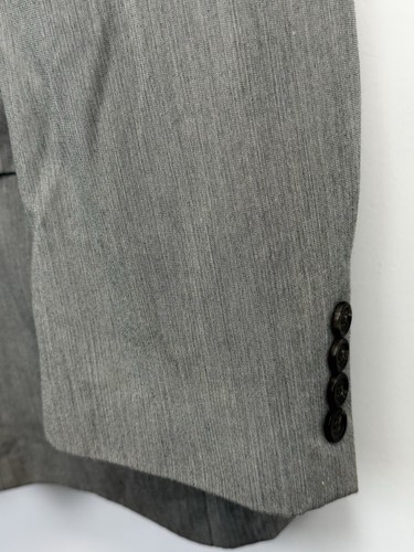 Chaps Suit Jacket Men’s Size 48R Grey Sport Coat Blazer Paisley Lining 2 Button - Picture 6 of 12