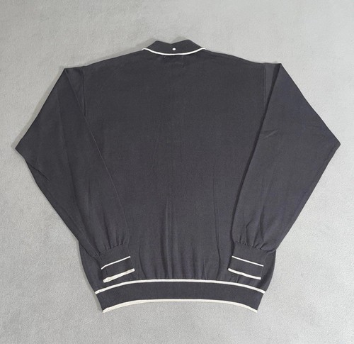 Vintage Mossimo Half Button Pullover Luxus Strick Gr. M Skate Preppy Hip Hop - Bild 2 von 7